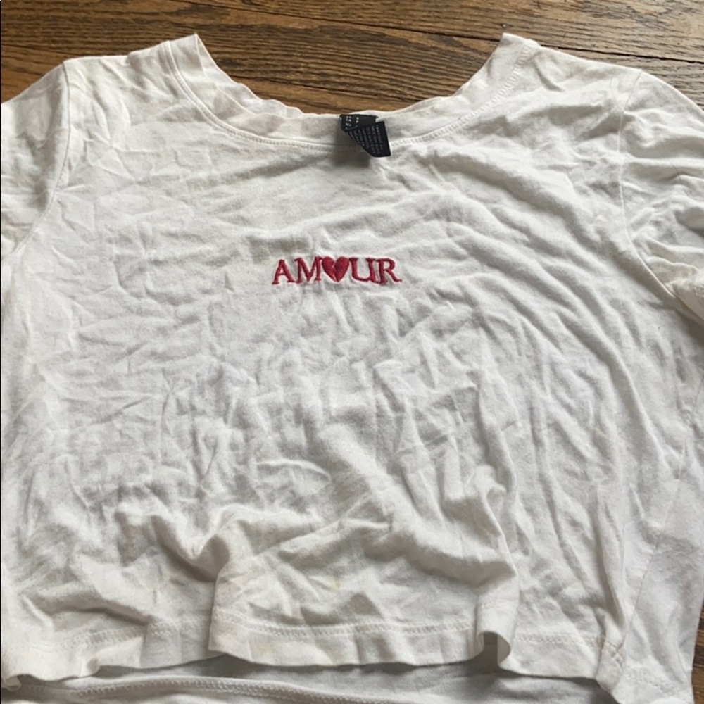 forever 21 amor crop top